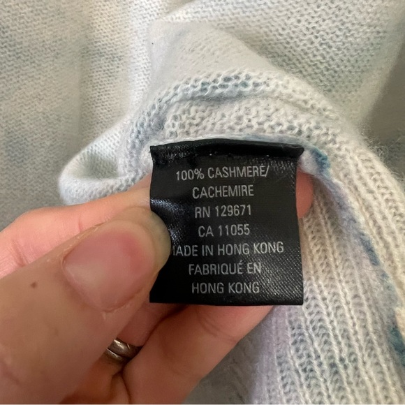 360 Cashmere Lightweight Tie Dye Cardigan Sweater Size Small - Picture 8 of 9